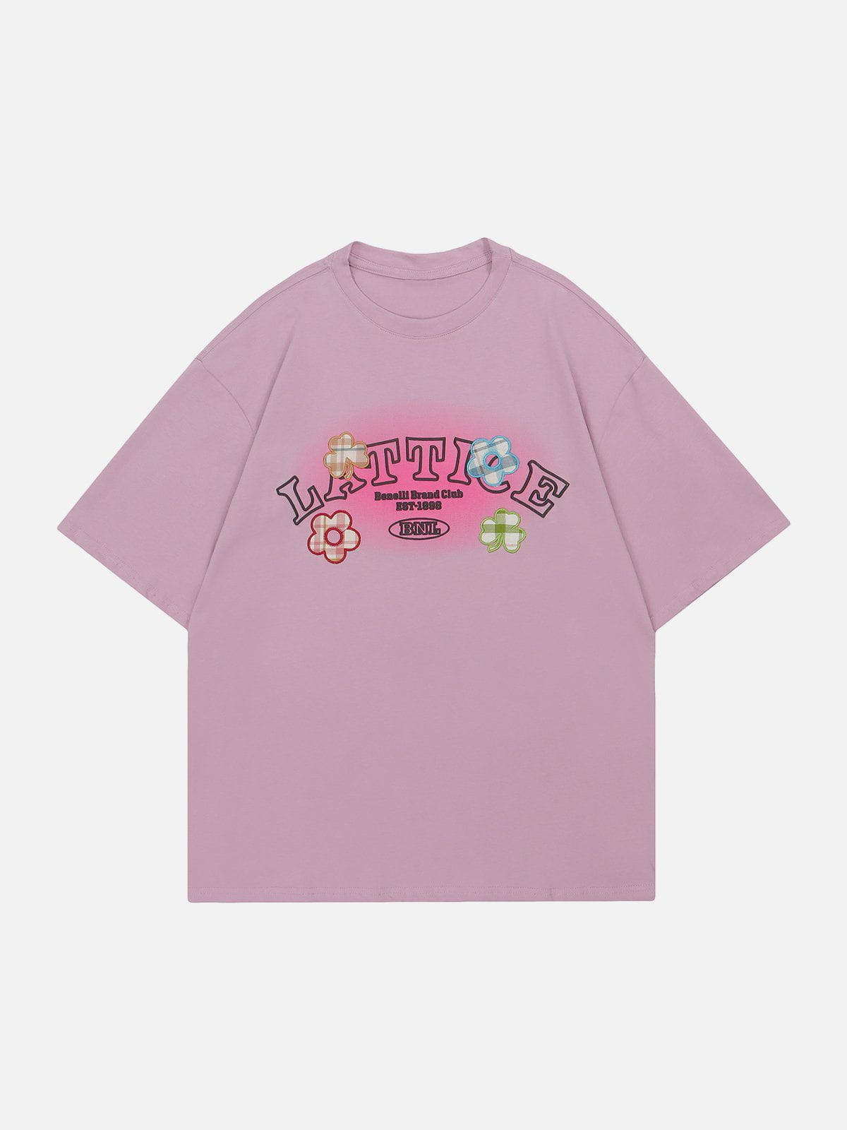 T-Shirt mit Blumen-Stickerei und Applikation 