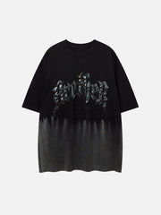 Applique Embroidery Gradient Tee