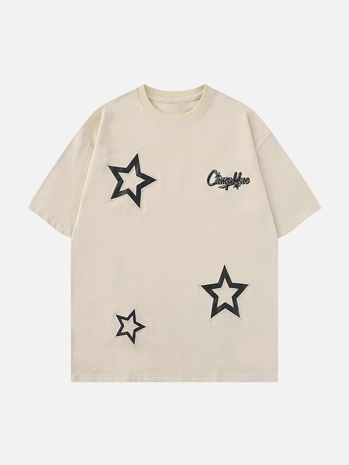 Applique Embroidery Star Tee