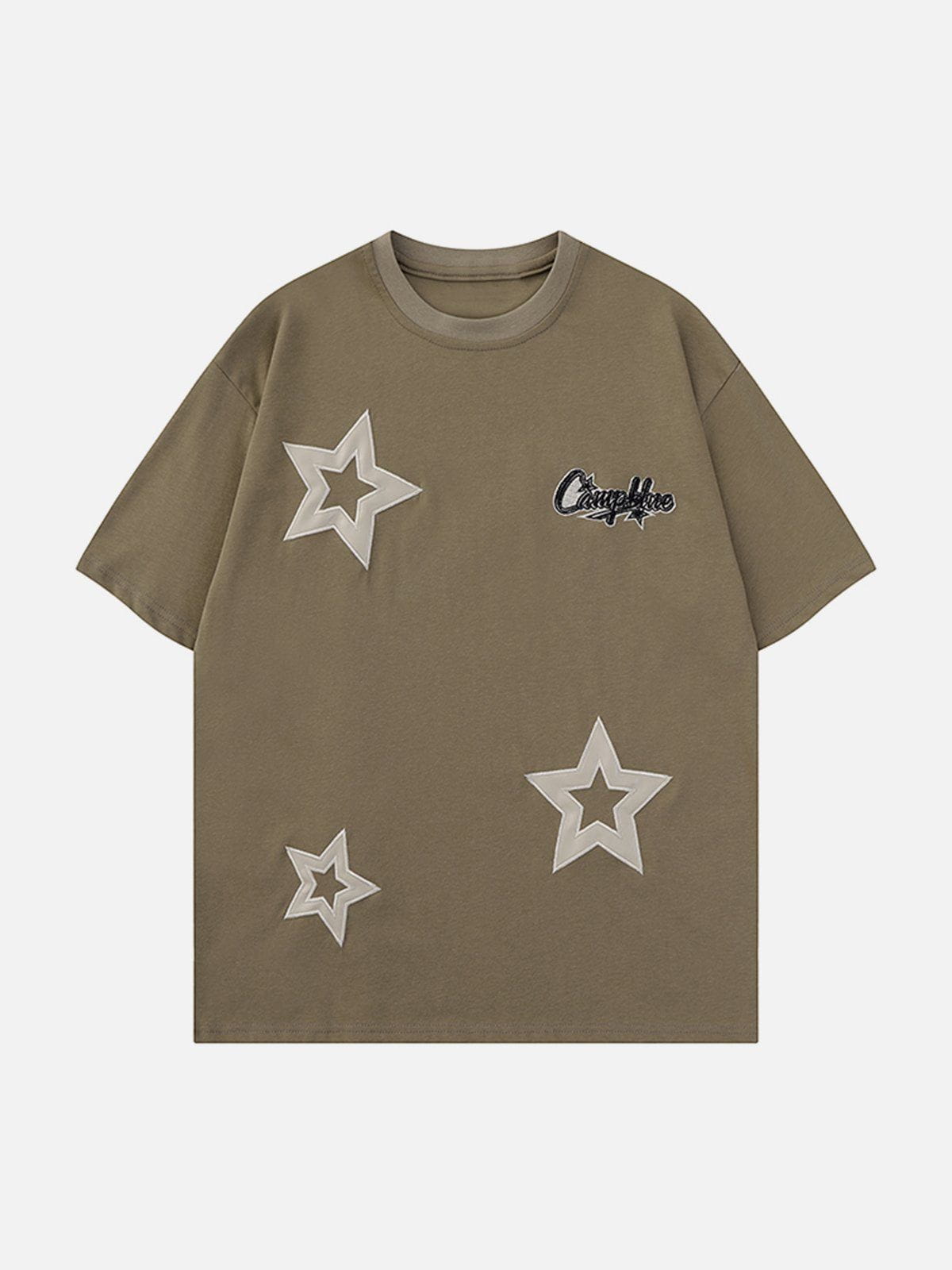 Applique Embroidery Star Tee