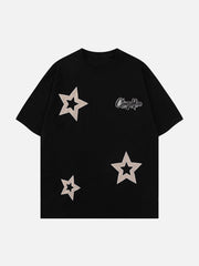 Applique Embroidery Star Tee