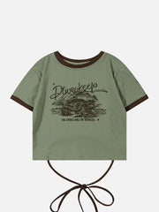 Back Straps Landscape Print Tee