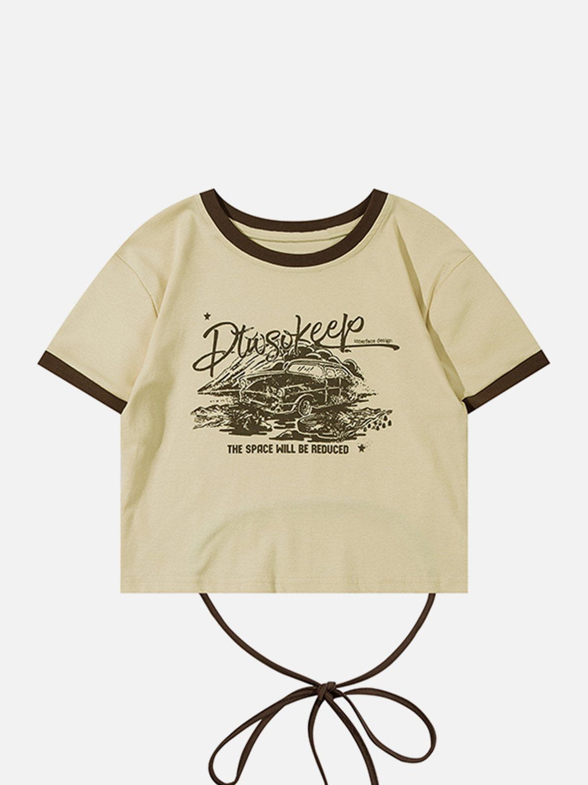 Back Straps Landscape Print Tee