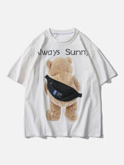 Bear Backpack Graphic Tee