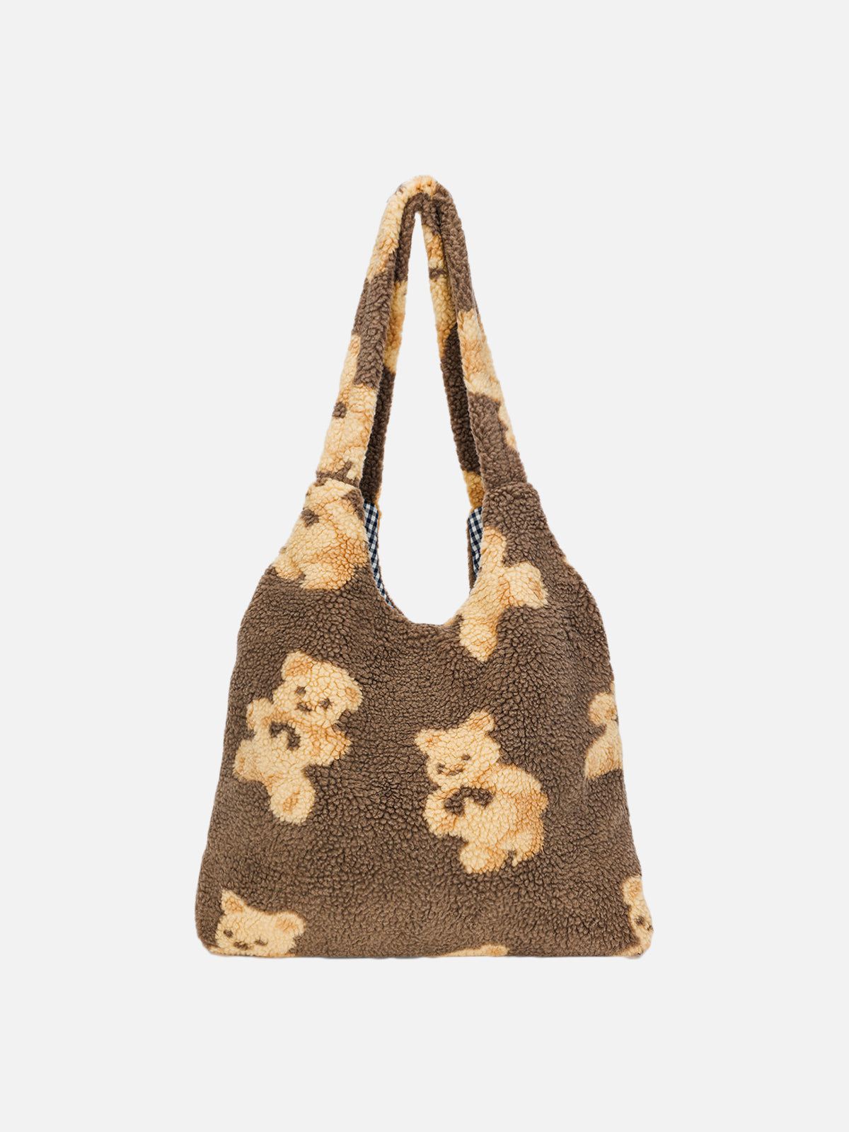 Bear Pattern Sherpa Bag