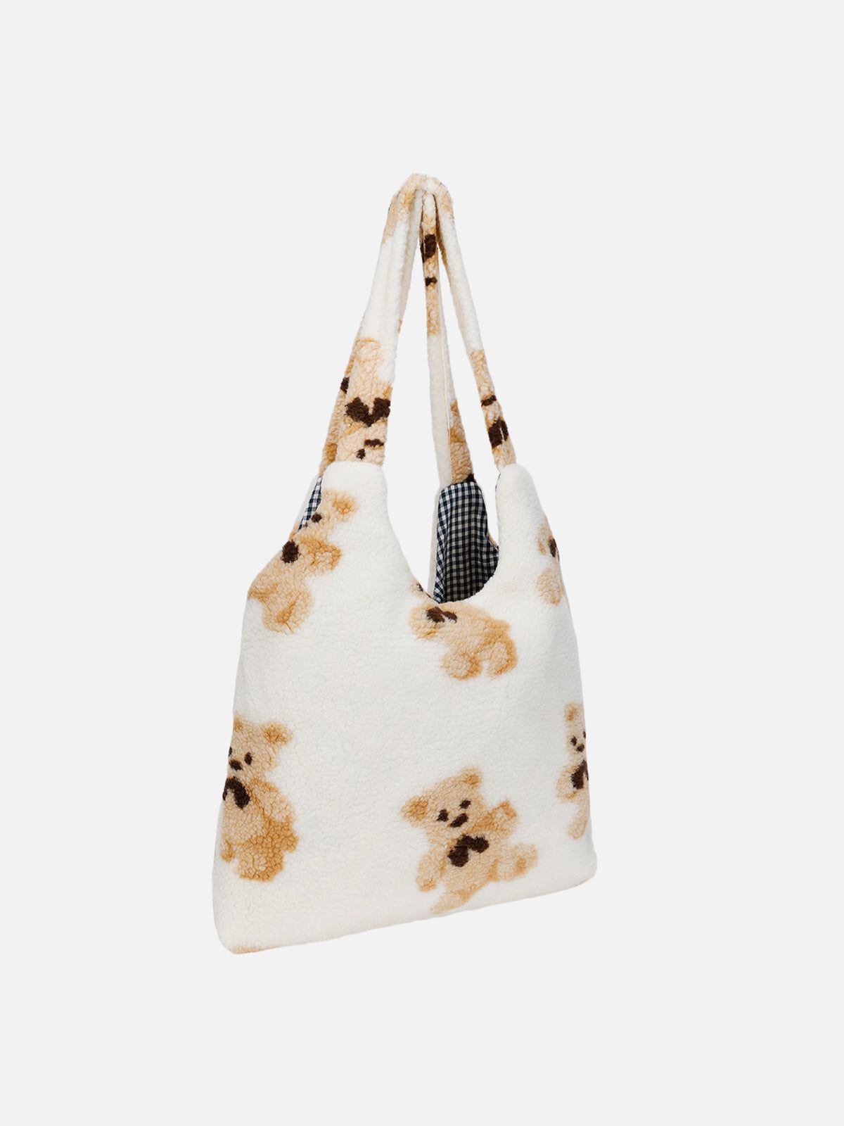 Bear Pattern Sherpa Bag