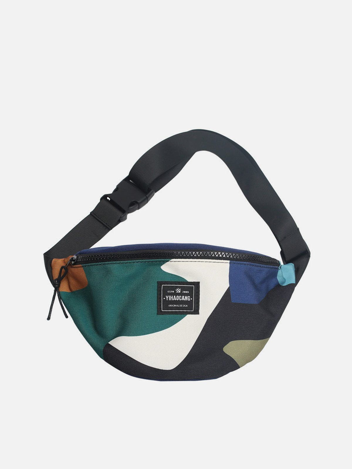 Biker Colour Blocking Canvas Bag