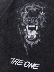 Black Panther Print T-shirt