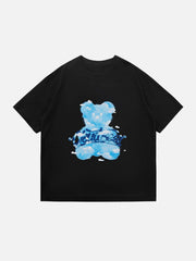 Blue Sky Bear Print Tee