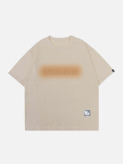 Blur Letter Print Tee