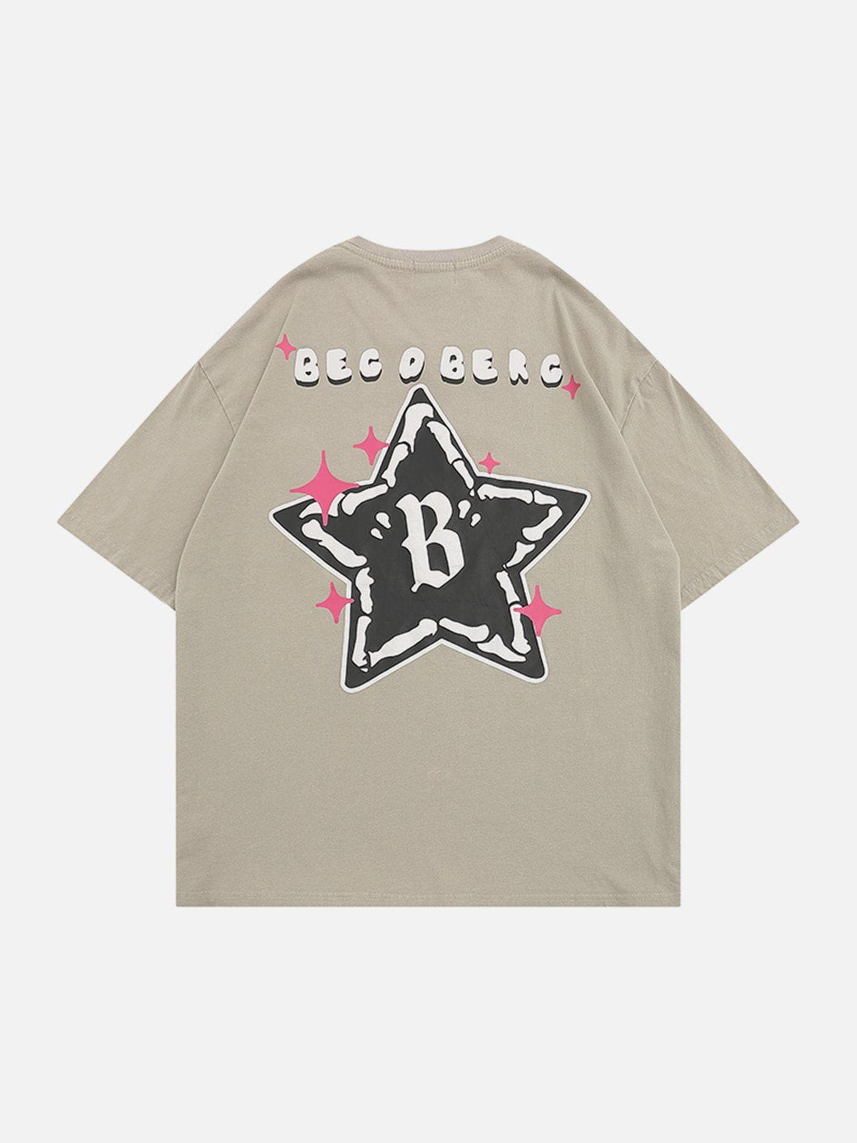 Bone Star Graphic Washed Tee