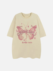 Broken Moth Star Print Tee
