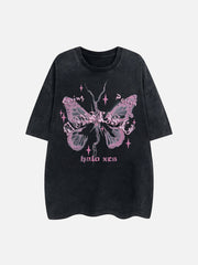 Broken Moth Star Print Tee
