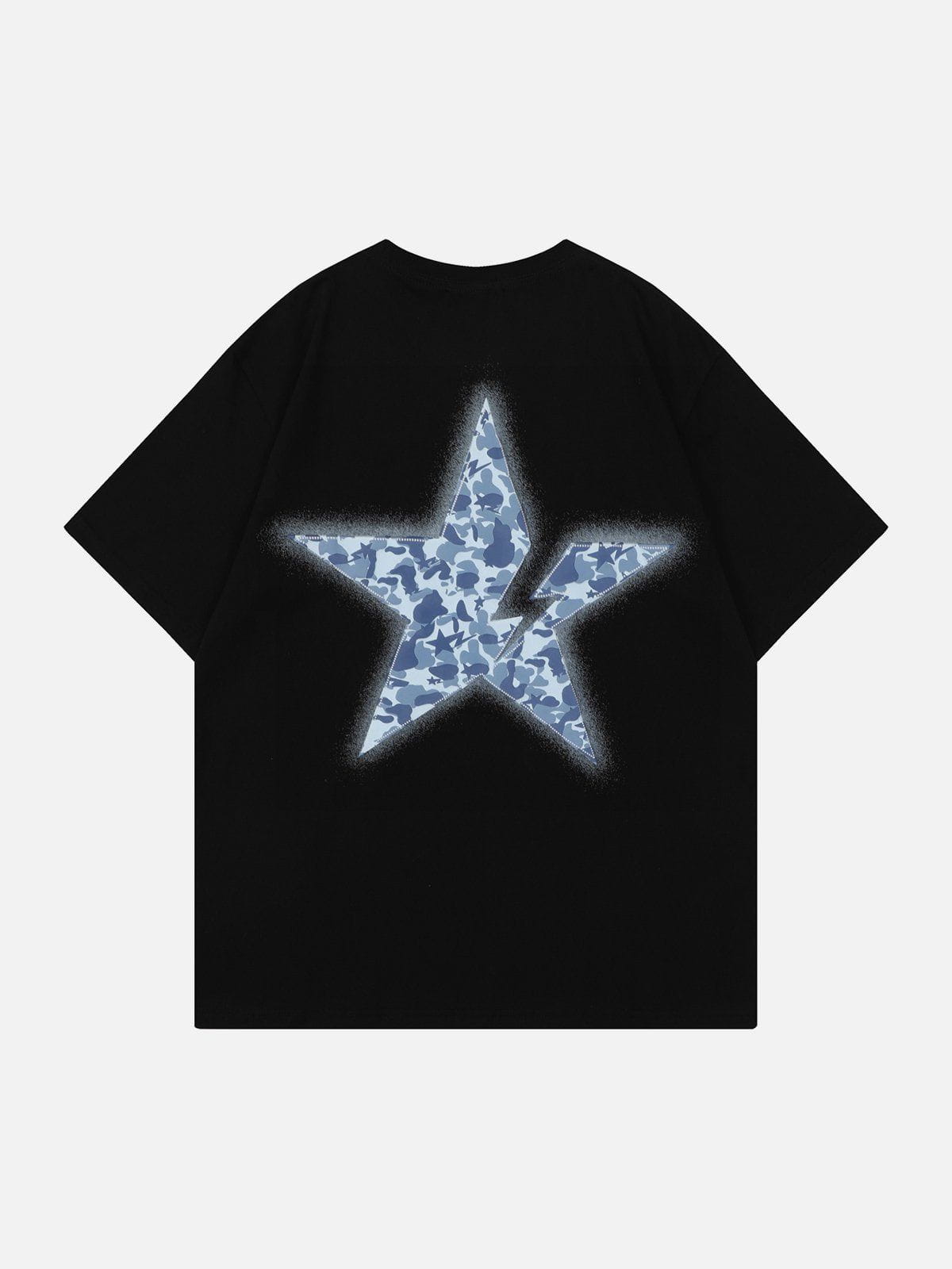 Broken Star Print Tee