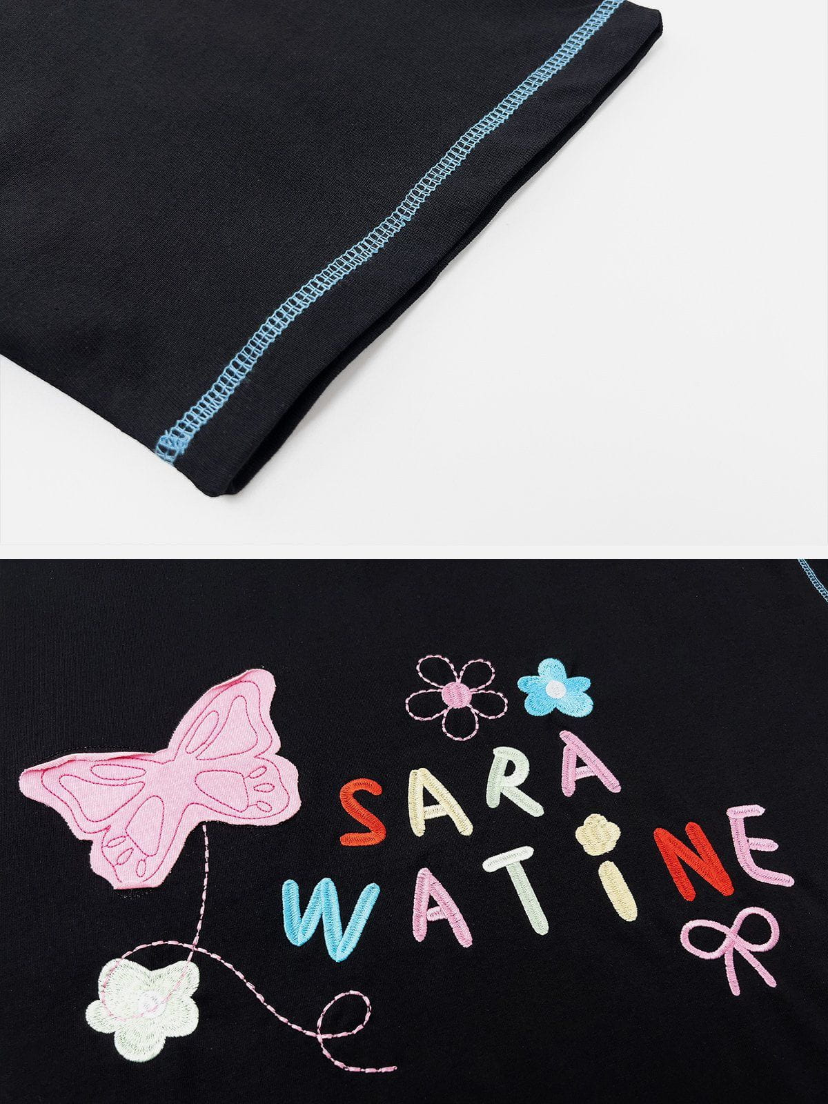 Butterfly Embroidery Tee