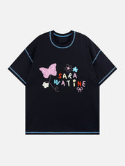 Butterfly Embroidery Tee
