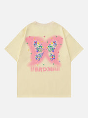 Butterfly Foaming Print Tee