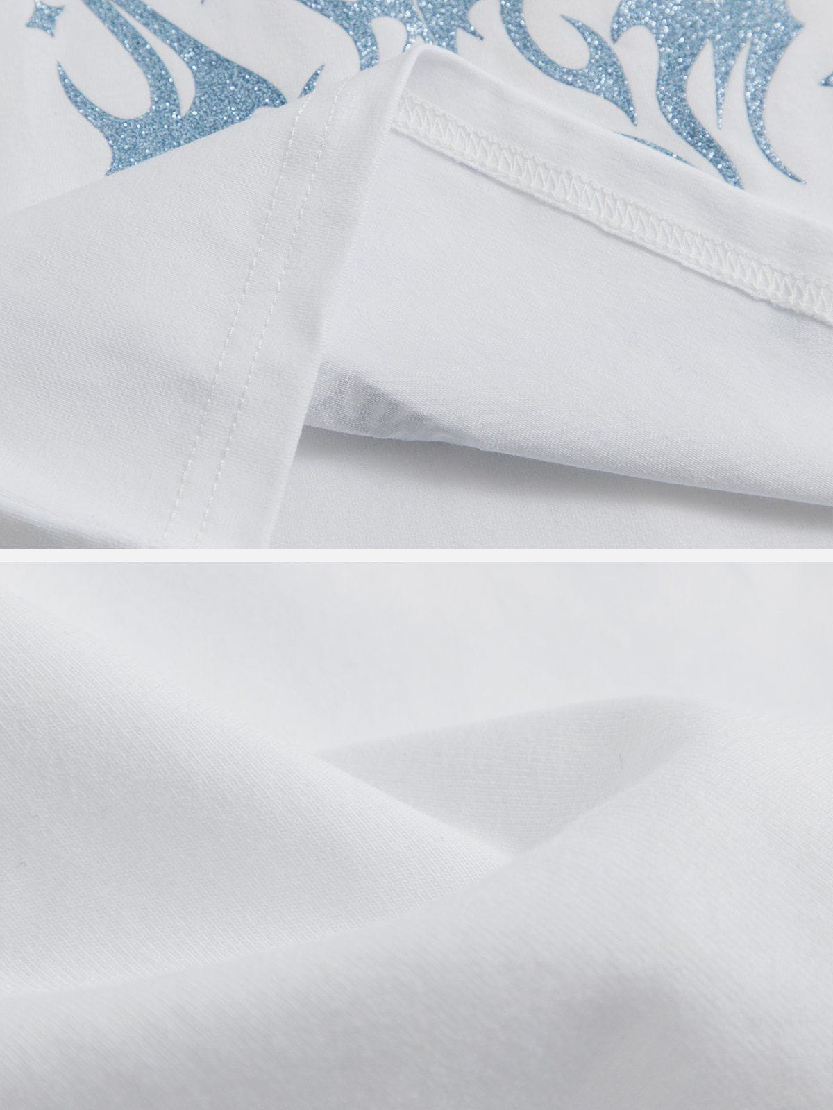 Butterfly Letter Print Regular Tee