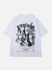 Butterfly Letter Print Tee