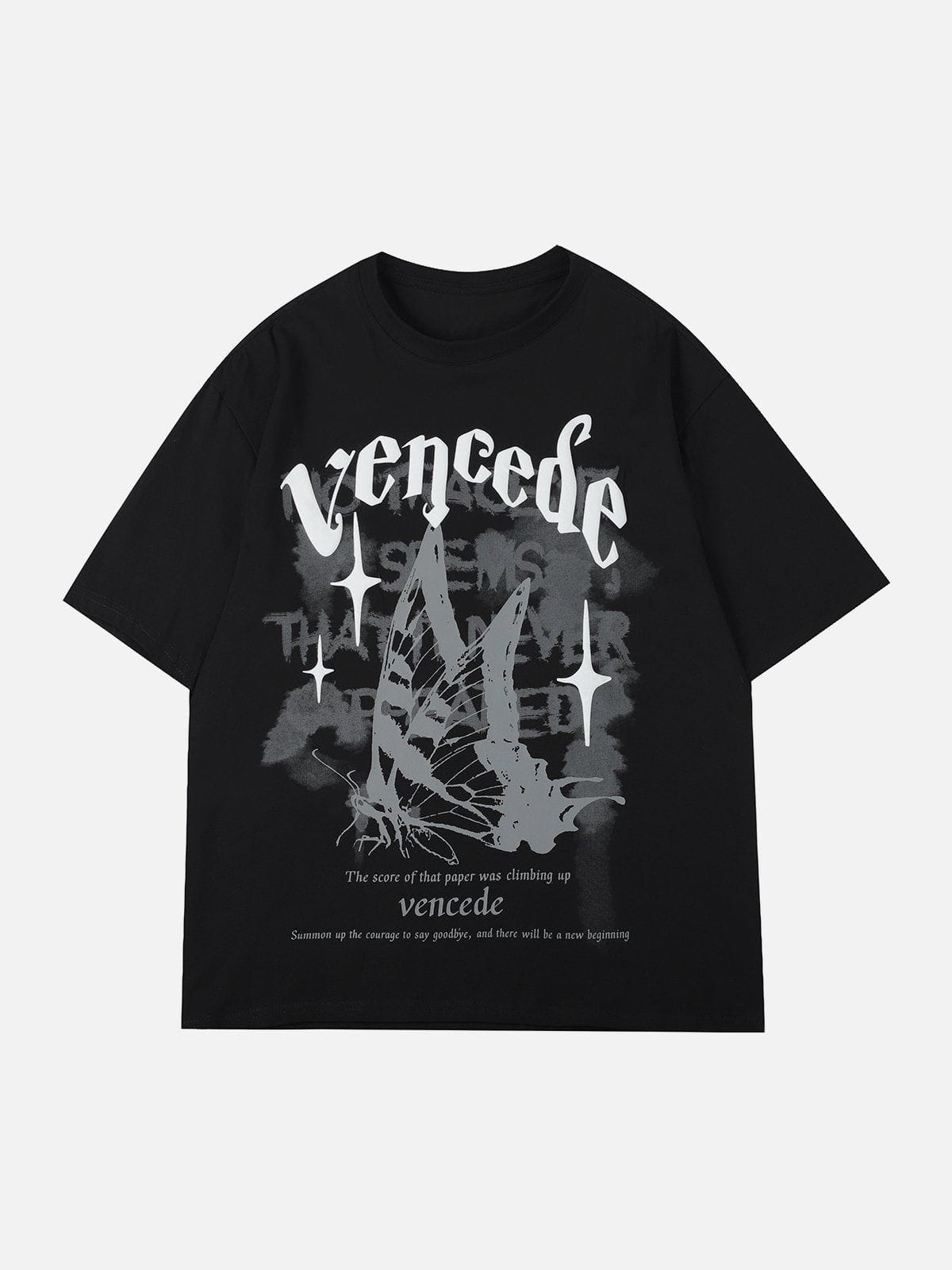 Butterfly Letter Print Tee