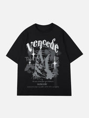 Butterfly Letter Print Tee