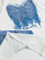 Butterfly Patch Print Tee