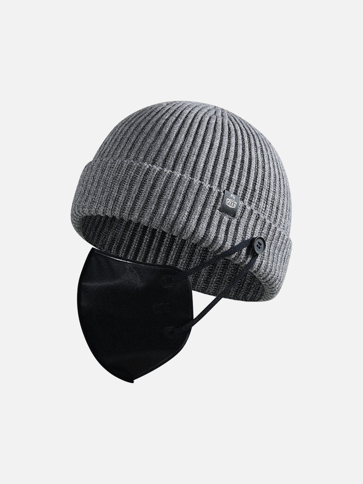 Buttons Knit Dome Hat