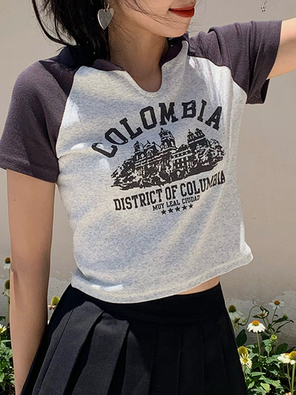 "COLOMBIA" Print Vintage Tee