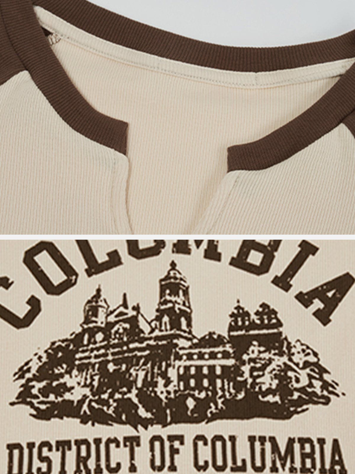 "COLOMBIA" Print Vintage Tee