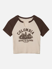 "COLOMBIA" Print Vintage Tee