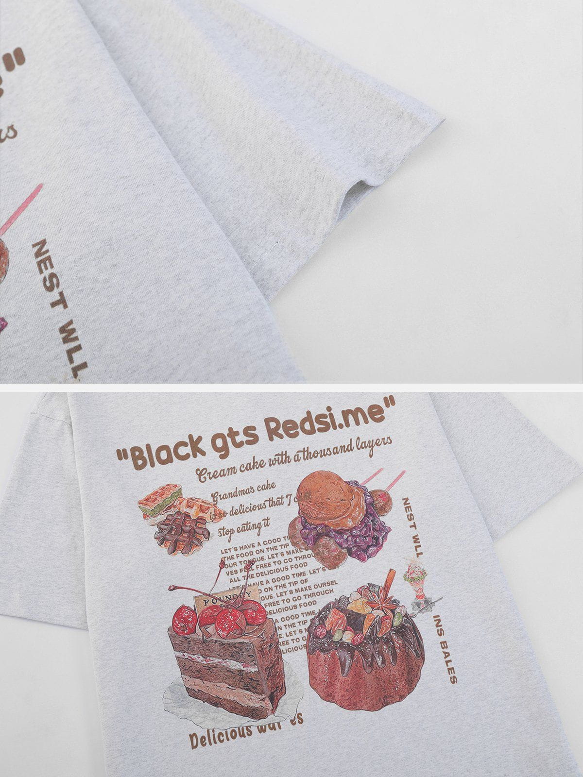 Cakes Print Cotton Tee