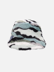 Camo Stripe Plush Vintage Bucket Hat