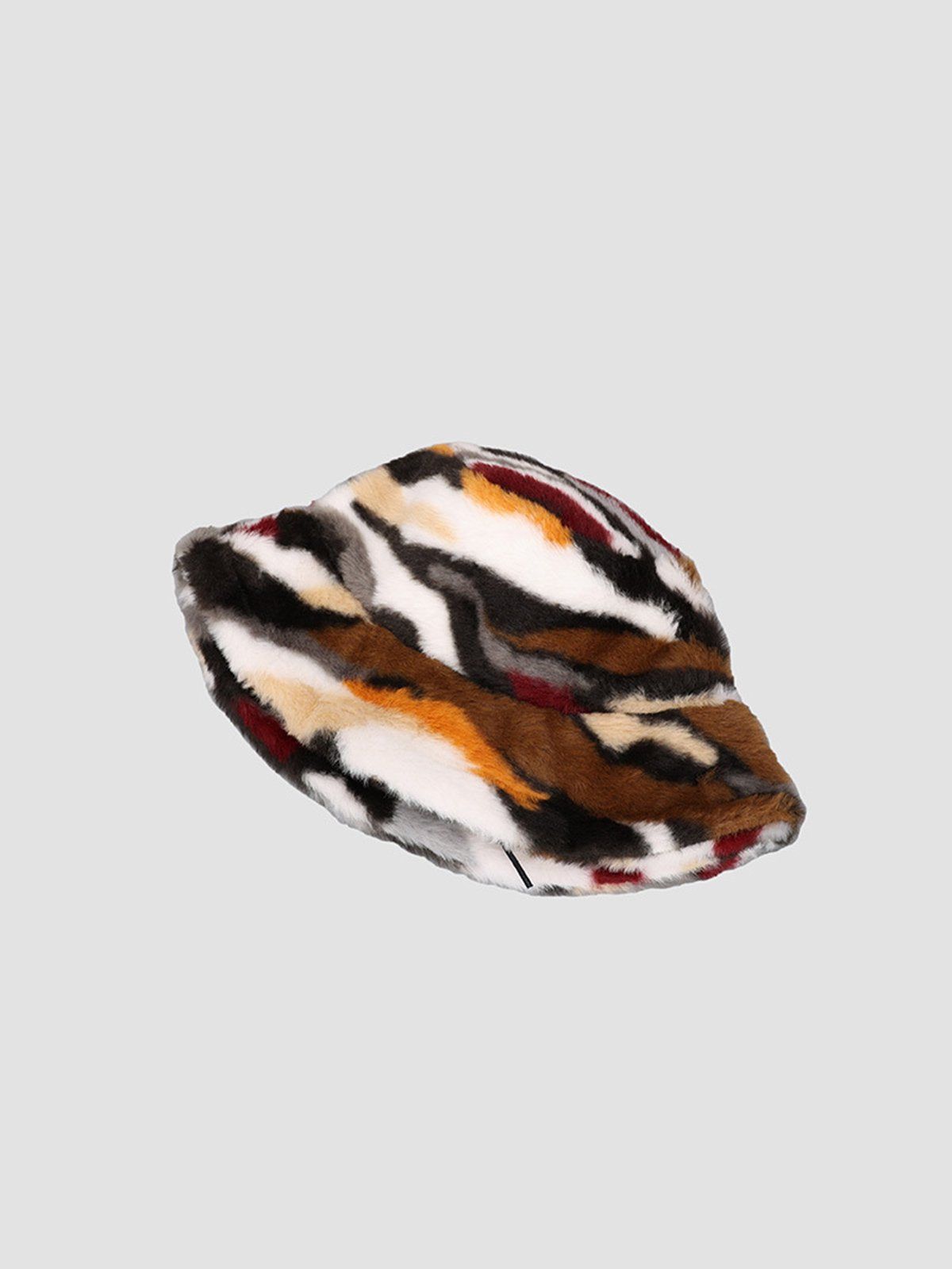 Camo Stripe Plush Vintage Bucket Hat