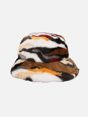 Camo Stripe Plush Vintage Bucket Hat