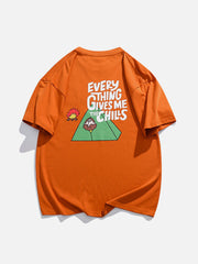 Camping Print Flame Elements Tee