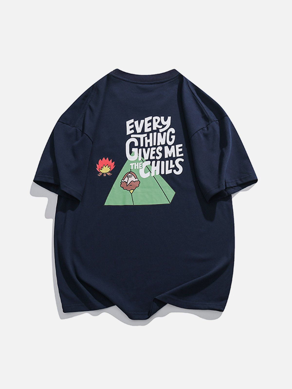 Camping Print Flame Elements Tee