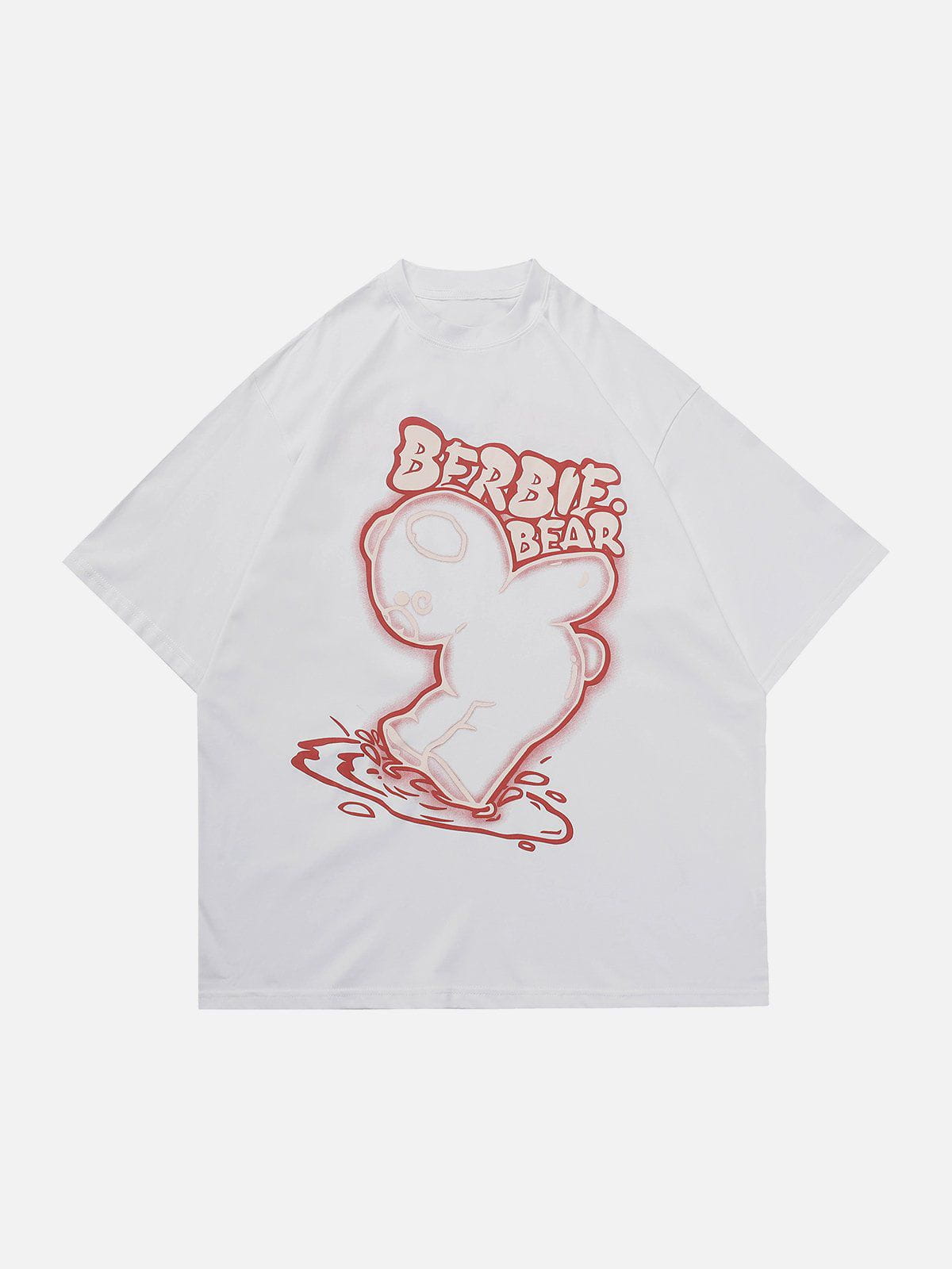 Cartoon Bear Print Tee