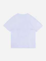 Cartoon Line Dinosaur Print Tee