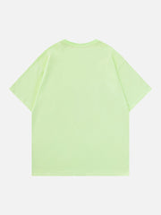 Cartoon Rabbit Embroidery Tee
