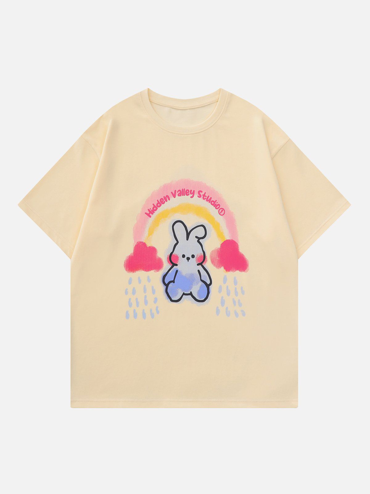 Cartoon Rabbit Graphic Tee