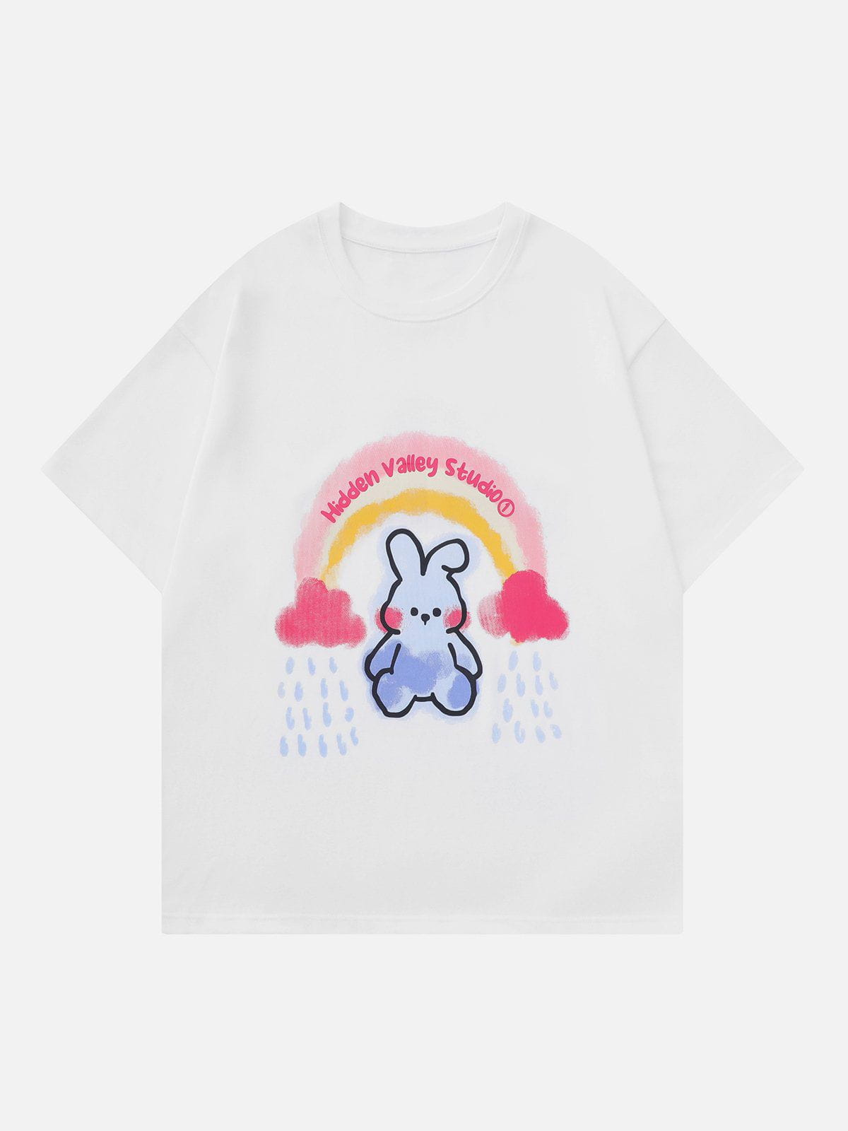 Cartoon Rabbit Graphic Tee