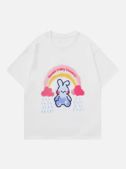 Cartoon Rabbit Graphic Tee