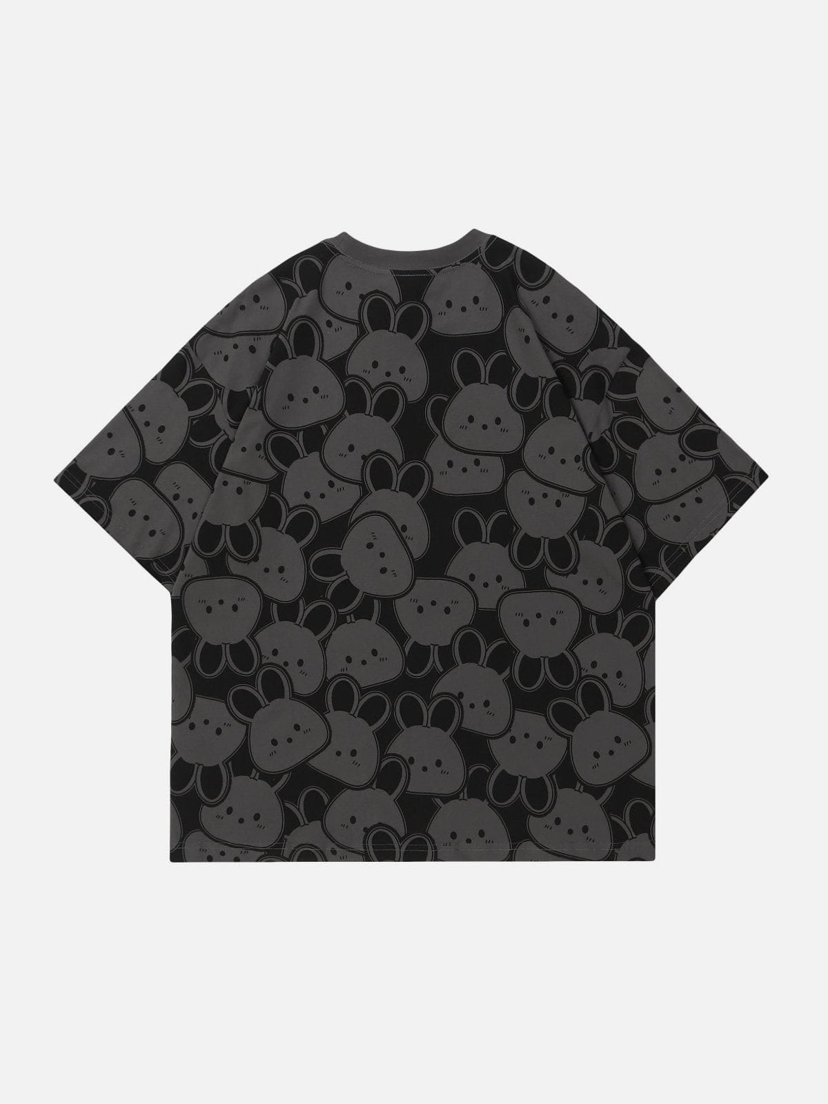 Cartoon Rabbit Print Tee