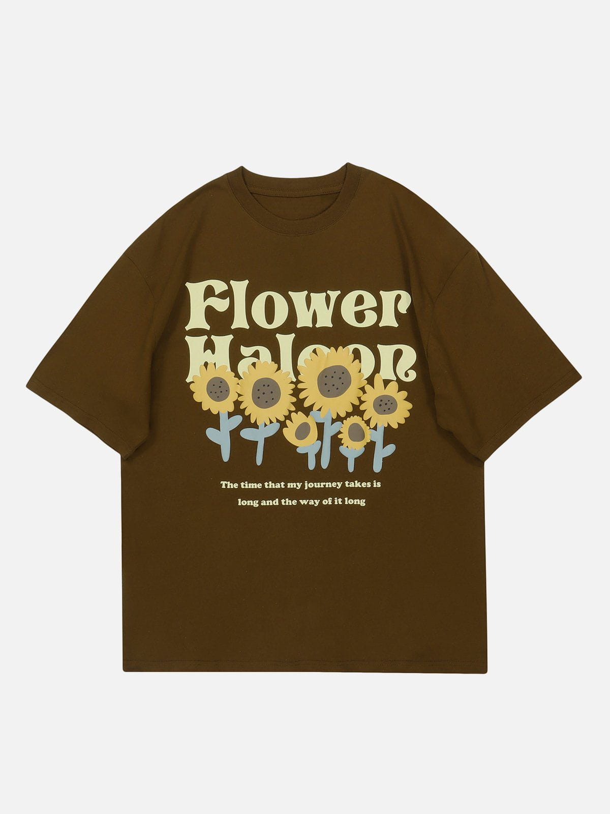 Cartoon Sunflower Graphic Tee