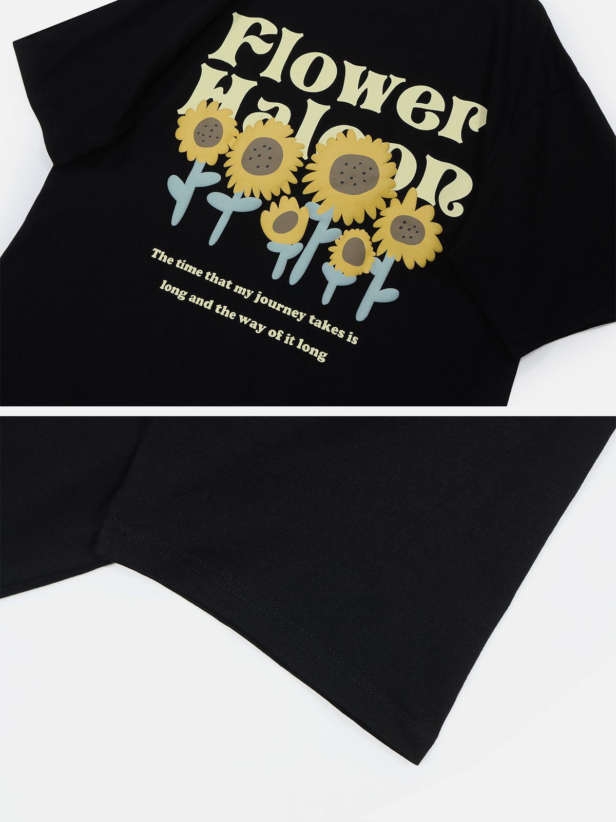 Cartoon Sunflower Graphic Tee