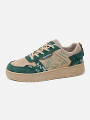Cashew Flower Print Men Shoes