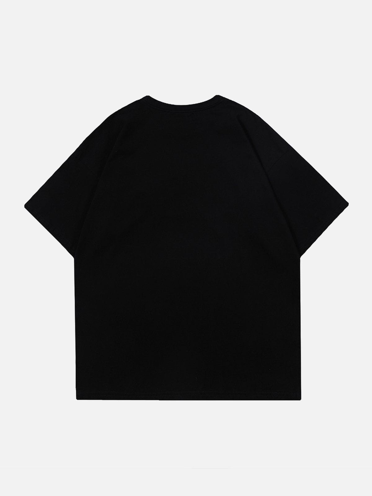 T-shirt Cat Element Dip-dye