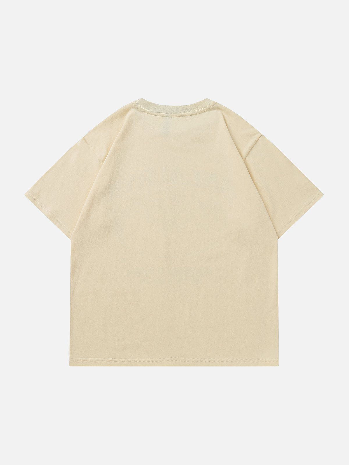 T-shirt imprimé lettre Cat Element