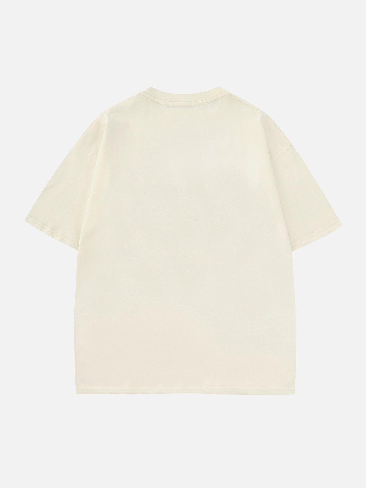 T-shirt imprimé chat brodé