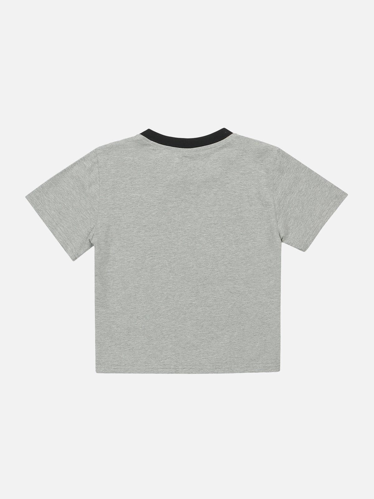 T-shirt étoile à imprimé chat